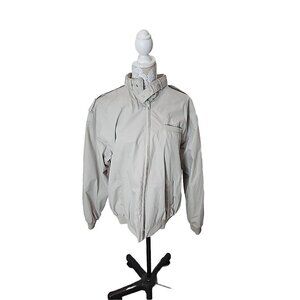 Haband jacket Windbreaker men's Large Stone Cafe Racer Member Only Style